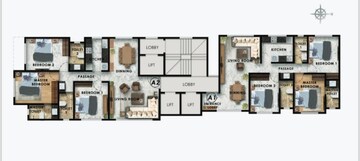 Floor Plan in 2.5 BHK Apartment at Verdent Boston Harbor, Andheri West – for Sale