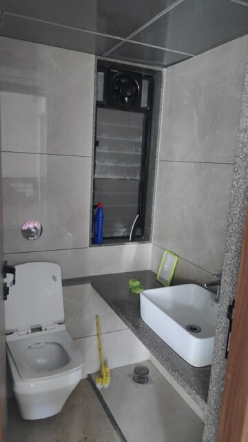 Bathroom in 1 BHK Apartment at Kumar Samruddhi Society, Vishrantwadi – for Rent