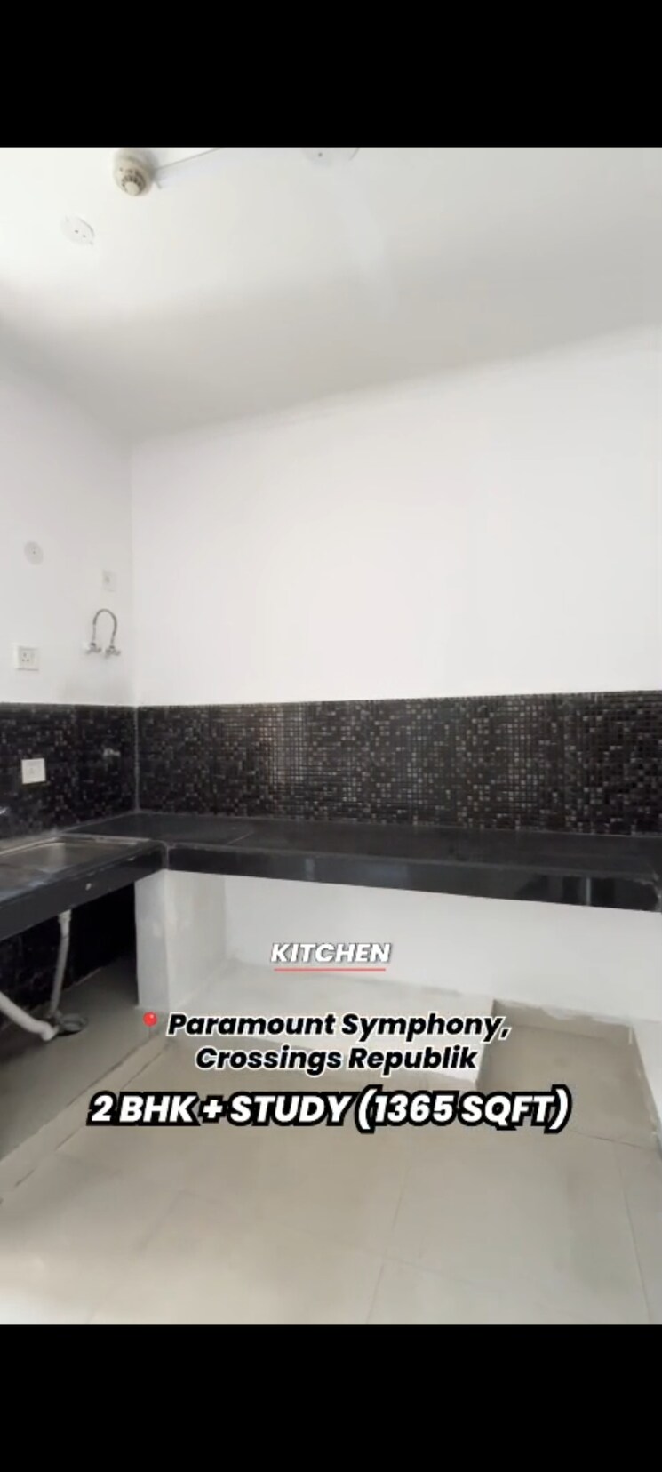 Kitchen, paramount-symphony 2.5 Bedroom 1365 Sq.Ft. Apartment In Sain Vihar Ghaziabad 9024989