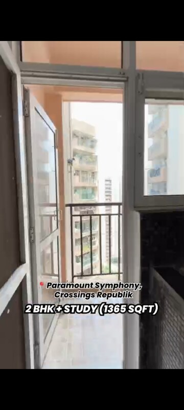Balcony in 2.5 BHK Apartment at Paramount Symphony, Sain Vihar – for Sale