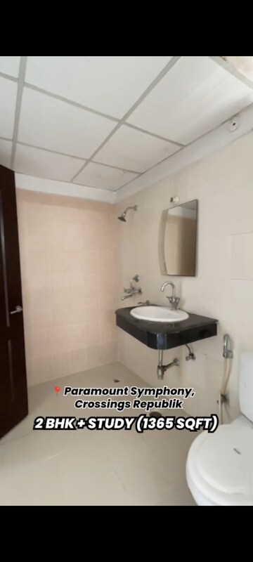 Bathroom in 2.5 BHK Apartment at Paramount Symphony, Sain Vihar – for Sale