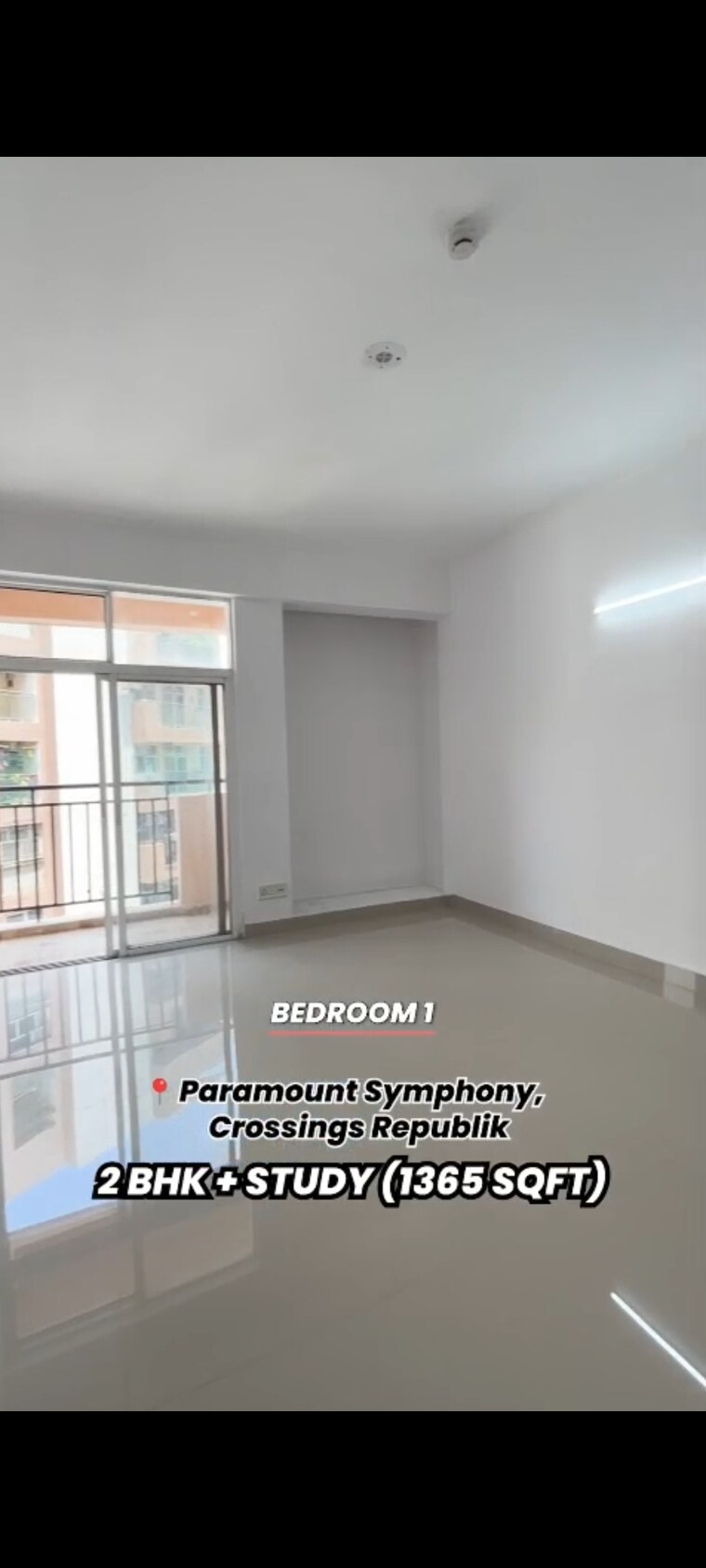 Room, paramount-symphony 2.5 Bedroom 1365 Sq.Ft. Apartment In Sain Vihar Ghaziabad 9024989