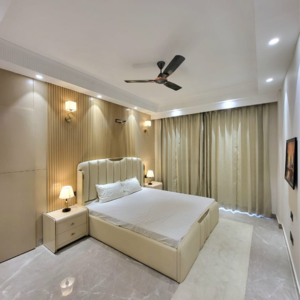 Bedroom in 4 BHK Builder Floor at SS Southend Floors, Ghasola – for Sale