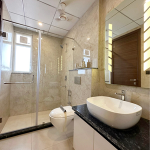 Bathroom in 4 BHK Builder Floor at SS Southend Floors, Ghasola – for Sale