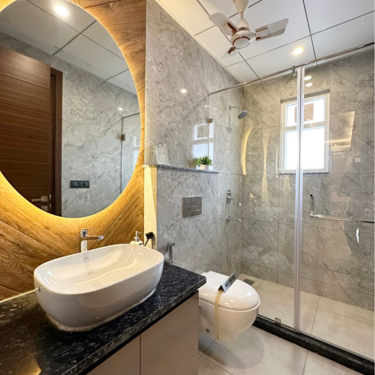 Bathroom, ss-southend-floors 4 Bedroom 240 Sq.Yd. Builder Floor In Ghasola Gurgaon 9025024