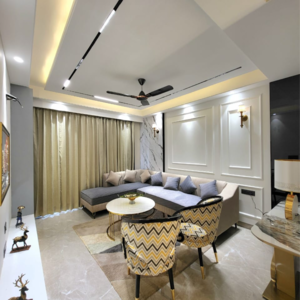 Living Room in 4 BHK Builder Floor at SS Southend Floors, Ghasola – for Sale