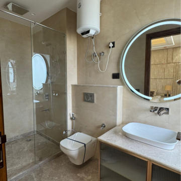 Bathroom in 4 BHK Builder Floor at Adani Samsara Vilasa, Sector 63 – for Sale