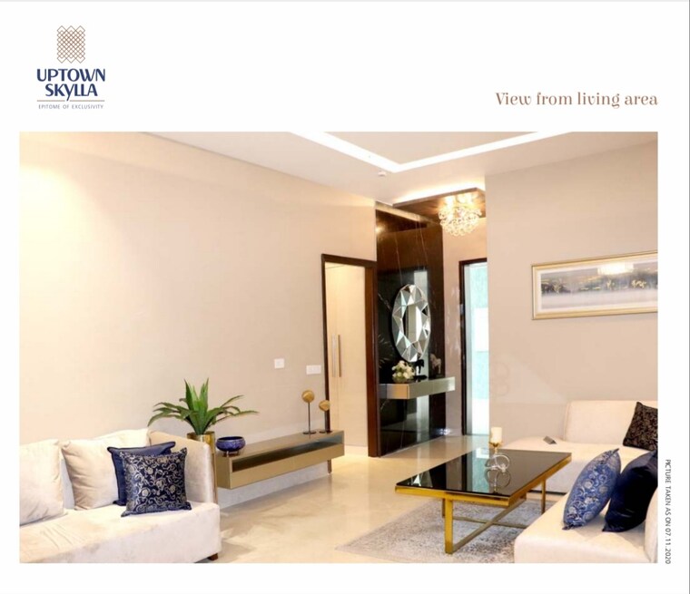 Living Room, artique-uptown-skylla 4 Bedroom 2505 Sq.Ft. Apartment In International Airport Road Zirakpur 9025156