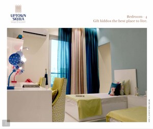 Living Room in 4 BHK Apartment at Artique Uptown Skylla, International Airport Road – for Sale