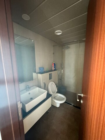 Bathroom in 1 BHK Apartment at L&T Raintree Boulevard, Hebbal – for Rent