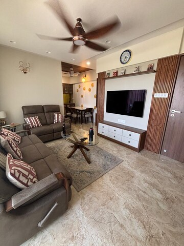 Living Room in 2 BHK Apartment at Rigved Uptown, Balewadi – for Rent
