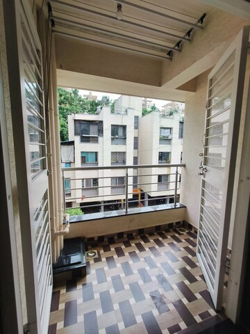 Balcony in 1 BHK Apartment at Wadgaon Sheri – for Rent