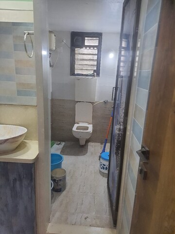 Bathroom in 1 BHK Apartment at Bhoomi Classic, Malad West – for Rent