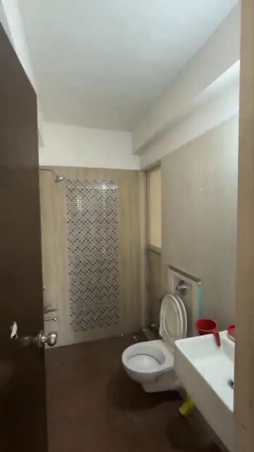 Bathroom in 1 BHK Apartment at Shree Ganesha Veera Residency, Ghodbunder Road – for Rent