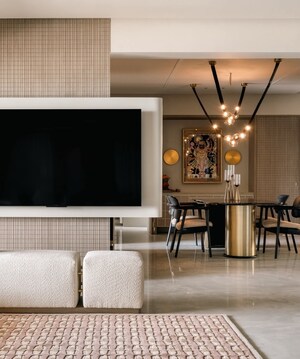 Living Room in 4 BHK Builder Floor at Igi Airport Area – for Sale