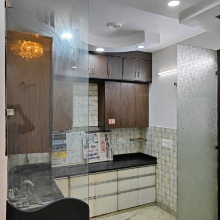 Kitchen, rohini sector 24 3 Bedroom 1100 Sq.Ft. Builder Floor In Rohini Sector 24 Delhi 9025670