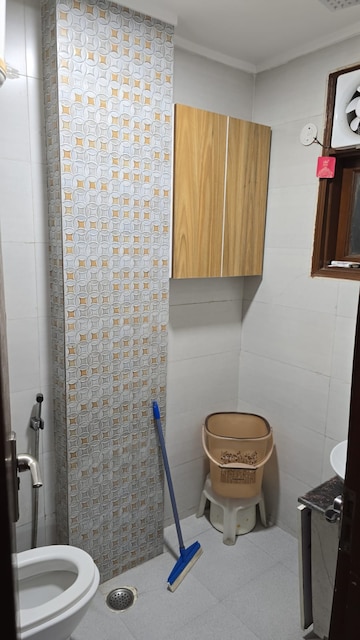 Bathroom in 3 BHK Builder Floor at Malviya Nagar – for Rent