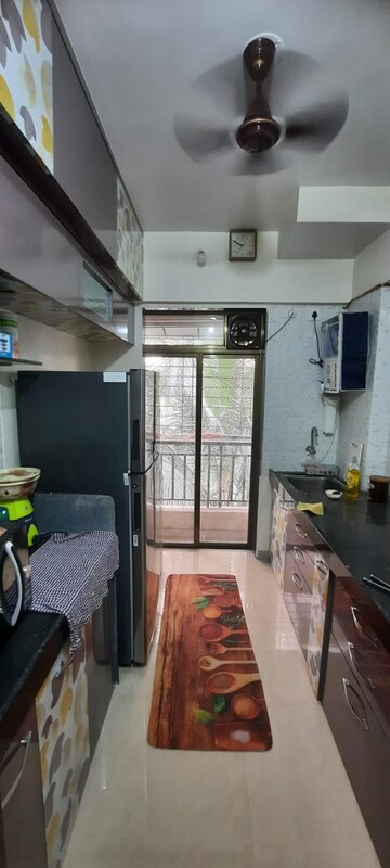 Kitchen in 1 BHK Apartment at K M Horizon Palms 2, Owale – for Rent