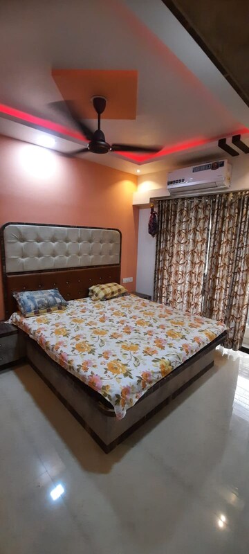Bedroom in 1 BHK Apartment at K M Horizon Palms 2, Owale – for Rent