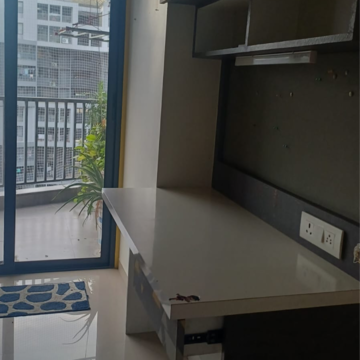 Kitchen in 3 BHK Apartment at Kamaxi Heights, VadodarA-Halol Highway – for Rent