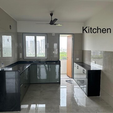 Kitchen in 3 BHK Apartment at Krishna Skyvillas, SamA-Savil Road – for Rent