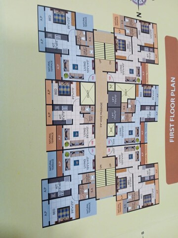 Floor Plan in 1 BHK Apartment at Raj Empires, Kalyan East – for Sale
