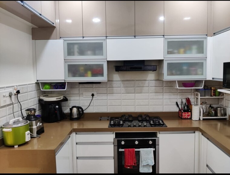 Kitchen, vtp-urban-nest 3 Bedroom 1550 Sq.Ft. Apartment In Undri Pune 9026084