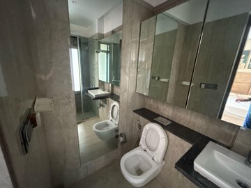 Bathroom in 3 BHK Apartment at Runwal Elegante, Andheri West – for Rent