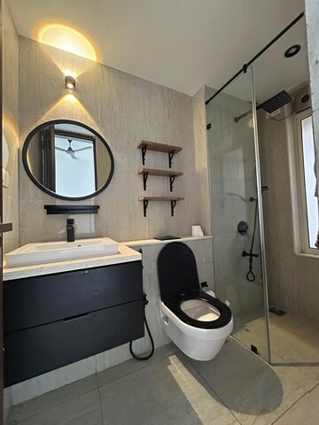 Bathroom in 4 BHK Apartment at Runwal Elegante, Andheri West – for Rent