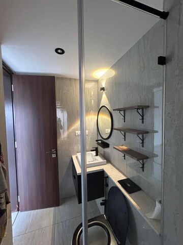 Bathroom in 4 BHK Apartment at Runwal Elegante, Andheri West – for Rent