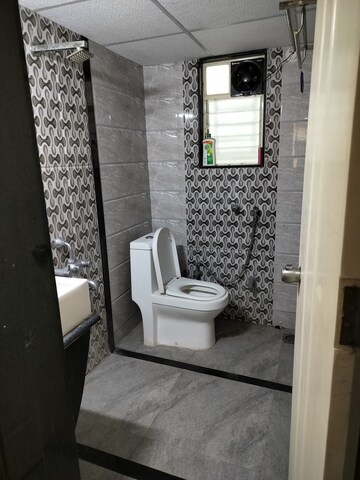 Bathroom in 3 BHK Apartment at G K Daffodils Housing Society, Pimple Saudagar – for Rent