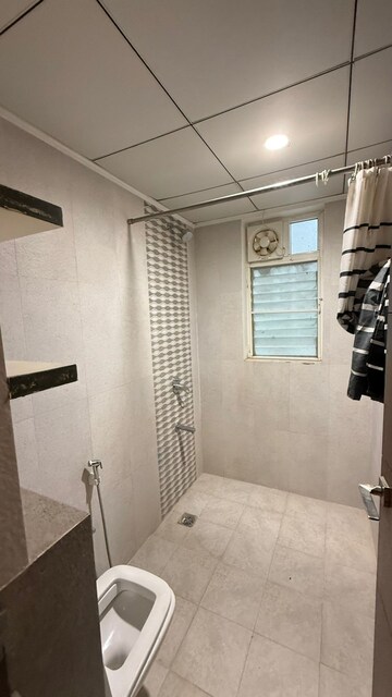 Bathroom in 3 BHK Apartment at Kakatiya Hills, Jubilee Hills – for Rent