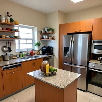 Kitchen in 3 BHK Apartment at Pragati Vihar  – for Rent