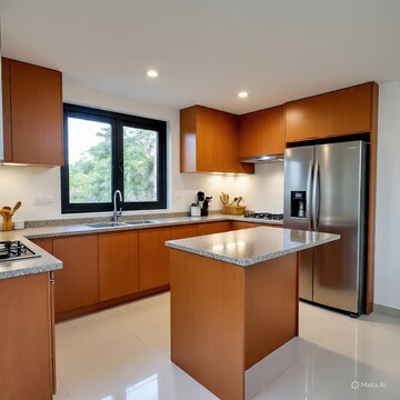 Kitchen in 3 BHK Apartment at Pragati Vihar  – for Rent