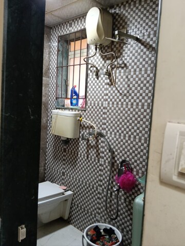 Bathroom in 1 BHK Apartment at Kopar Khairane – for Rent