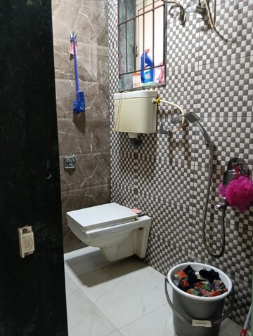 Bathroom in 1 BHK Apartment at Kopar Khairane – for Rent