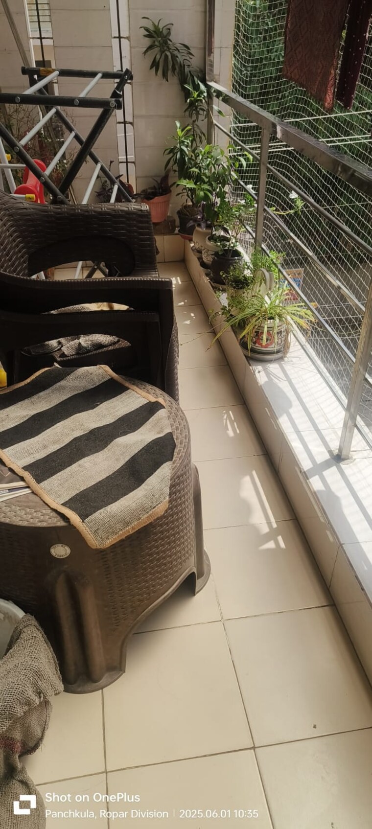 Balcony, ambala highway 3 Bedroom 1100 Sq.Ft. Builder Floor In Ambala Highway Zirakpur 9026831