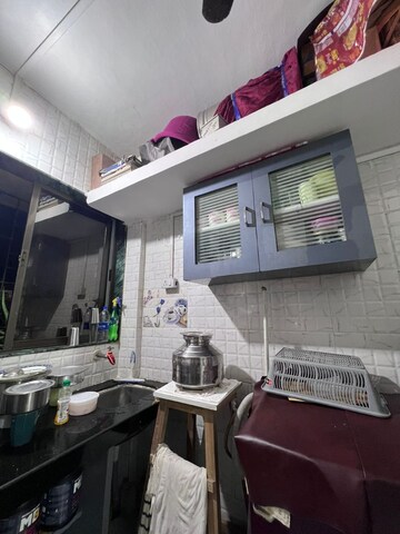 Kitchen in 1 RK Apartment at Kopar Khairane – for Rent