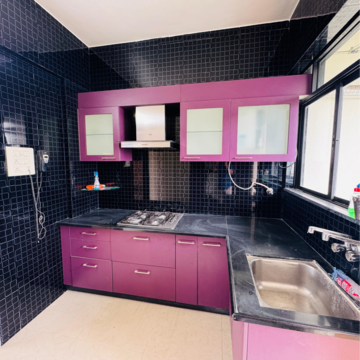 Kitchen in 2 BHK Apartment at Raheja Gardens, Netaji Nagar – for Rent