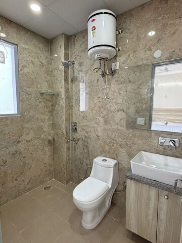 Bathroom in 1 RK Builder Floor at Sushant Lok I – for Rent