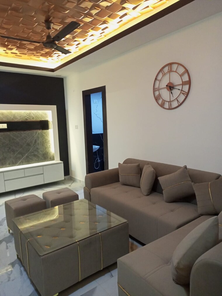 Living Room, dmd-hometech-awas-yojna 2 Bedroom 1050 Sq.Ft. Builder Floor In Sector 73 Noida 9027226