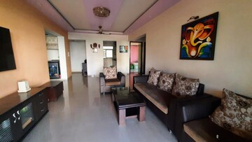 Living Room in 3 BHK Apartment at Pride Purple Park Turquoise, Wakad – for Rent