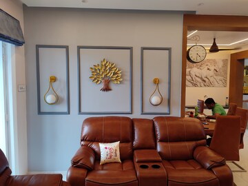 Living Room in 3 BHK Apartment at Nyati Environ, Tingre Nagar – for Rent