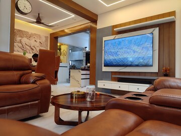 Living Room in 3 BHK Apartment at Nyati Environ, Tingre Nagar – for Rent