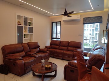 Living Room in 3 BHK Apartment at Nyati Environ, Tingre Nagar – for Rent