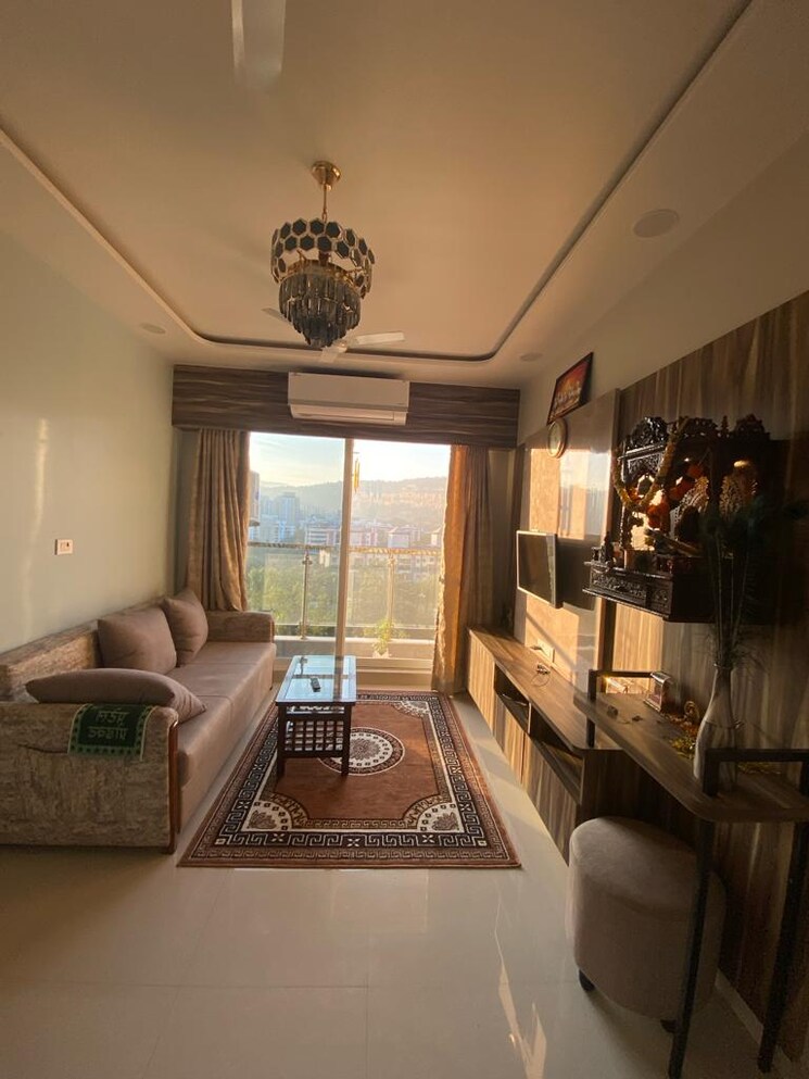Living Room, ashar-edge 1 Bedroom 425 Sq.Ft. Apartment In Pokhran Road No Two Thane 9027530