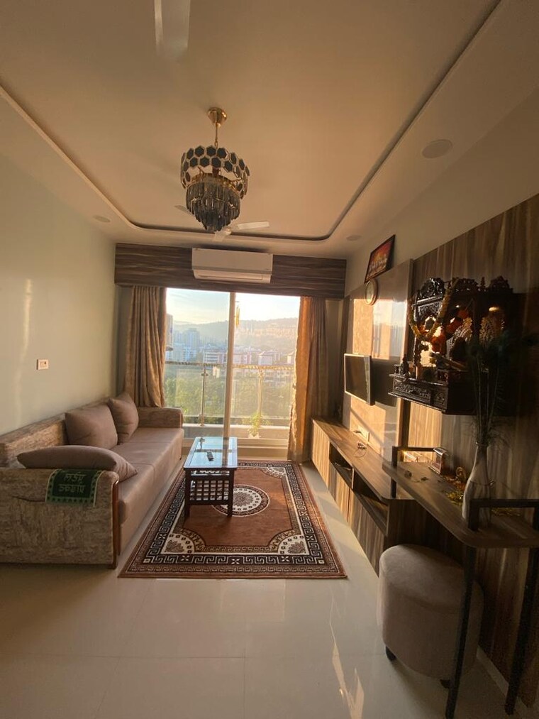 Living Room, ashar-edge 1 Bedroom 425 Sq.Ft. Apartment In Pokhran Road No Two Thane 9027530