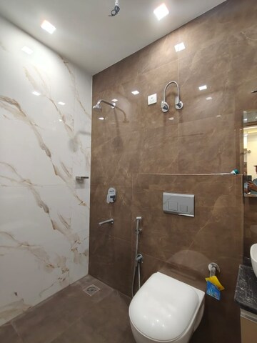 Bathroom in 3 BHK Builder Floor at Puri Kohinoor, Sector 89 – for Rent
