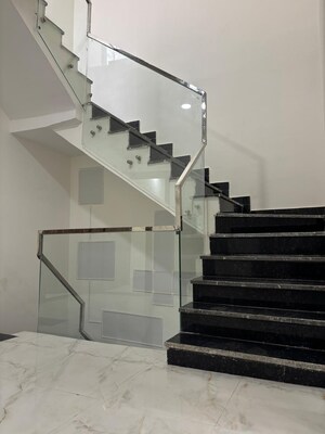 Staircase in 3 BHK Villa at Kingson Green Villa Phase 2, Panchsheel Green – for Sale