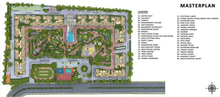 Master Plan, sattva-vasanta-skye 4 Bedroom 2324 Sq.Ft. Apartment In Devanahalli Bangalore 9028163